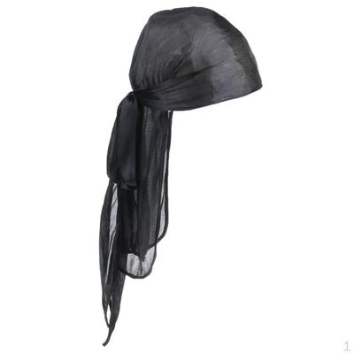 Adult Long Tail Hat Turban Headwrap Headscarf Chemo Cap Hair Loss