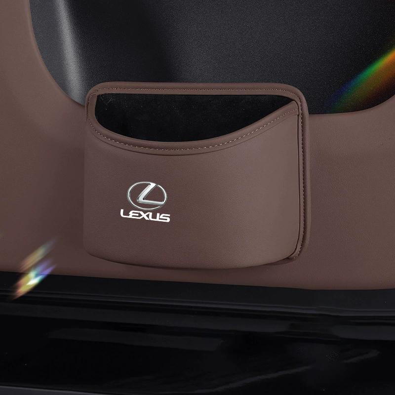 20x16cm Leather Multi-functional Car Interior Trash Can Door Edge Storage Box Organizing Bag Phone Holder Inner Accessories