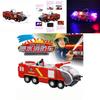 Fire Truck Rescue Fighters Vehicle With Lights Sounds And Water Pump For Kids**