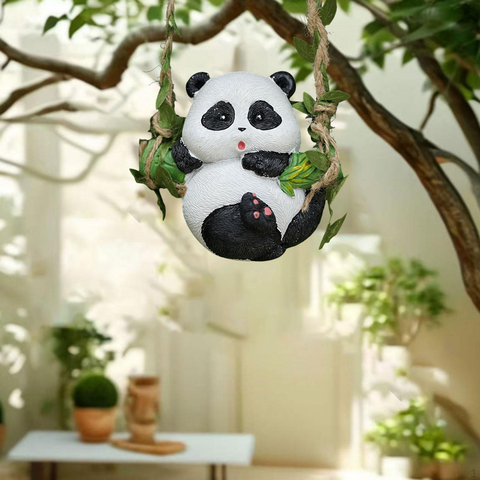 Фигурка животного, садовая скульптура для украшения на открытом воздухе Panda