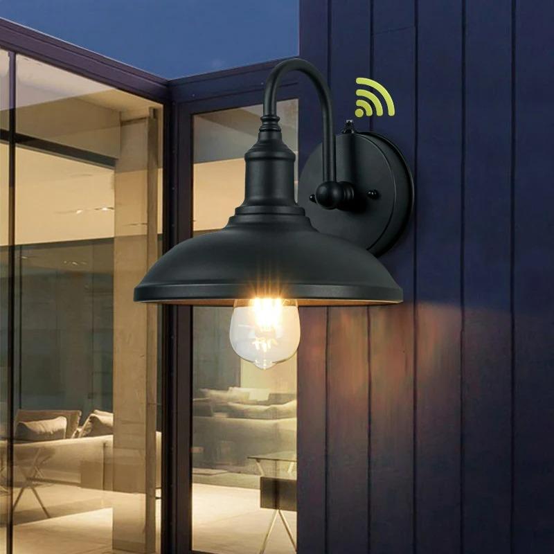 Vintage Induction Wall Lamp Corridor Aisle Balcony Waterproof Outdoor Lighting Wall Lamps Garden Light Fixture AC90-260V