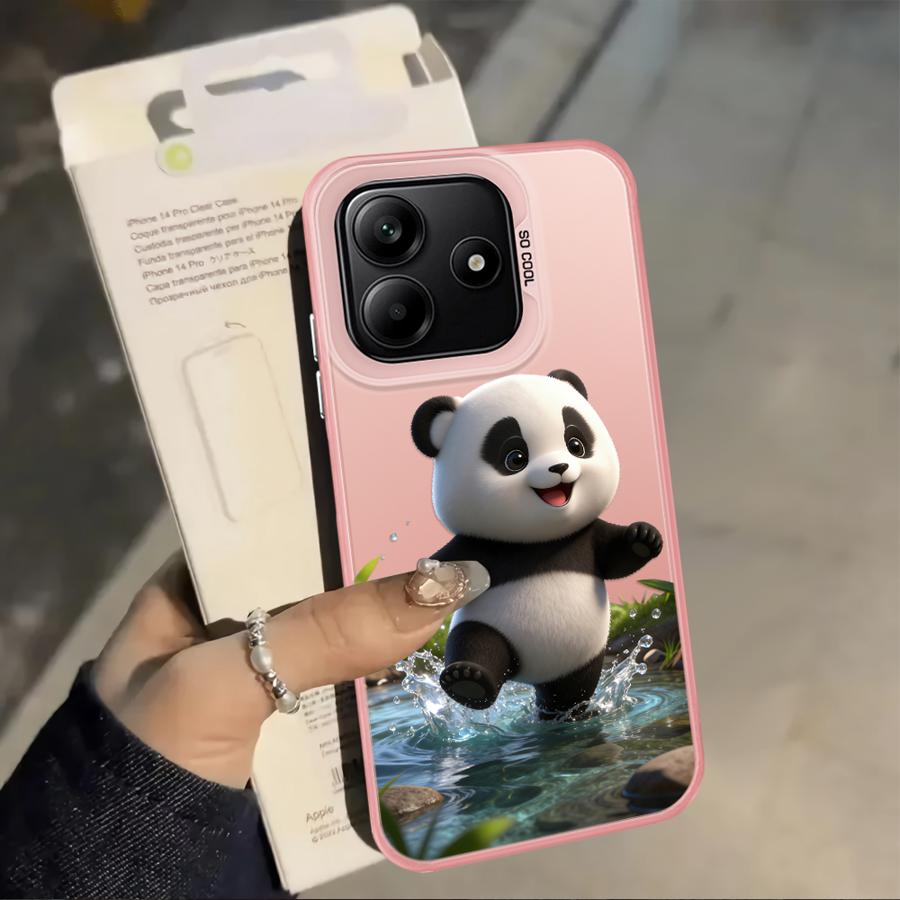 Chubby Panda Back Phone Cover Case for Xiaomi Poco C50 F4 X3 NFC X5 X3 Pro F3 GT C51