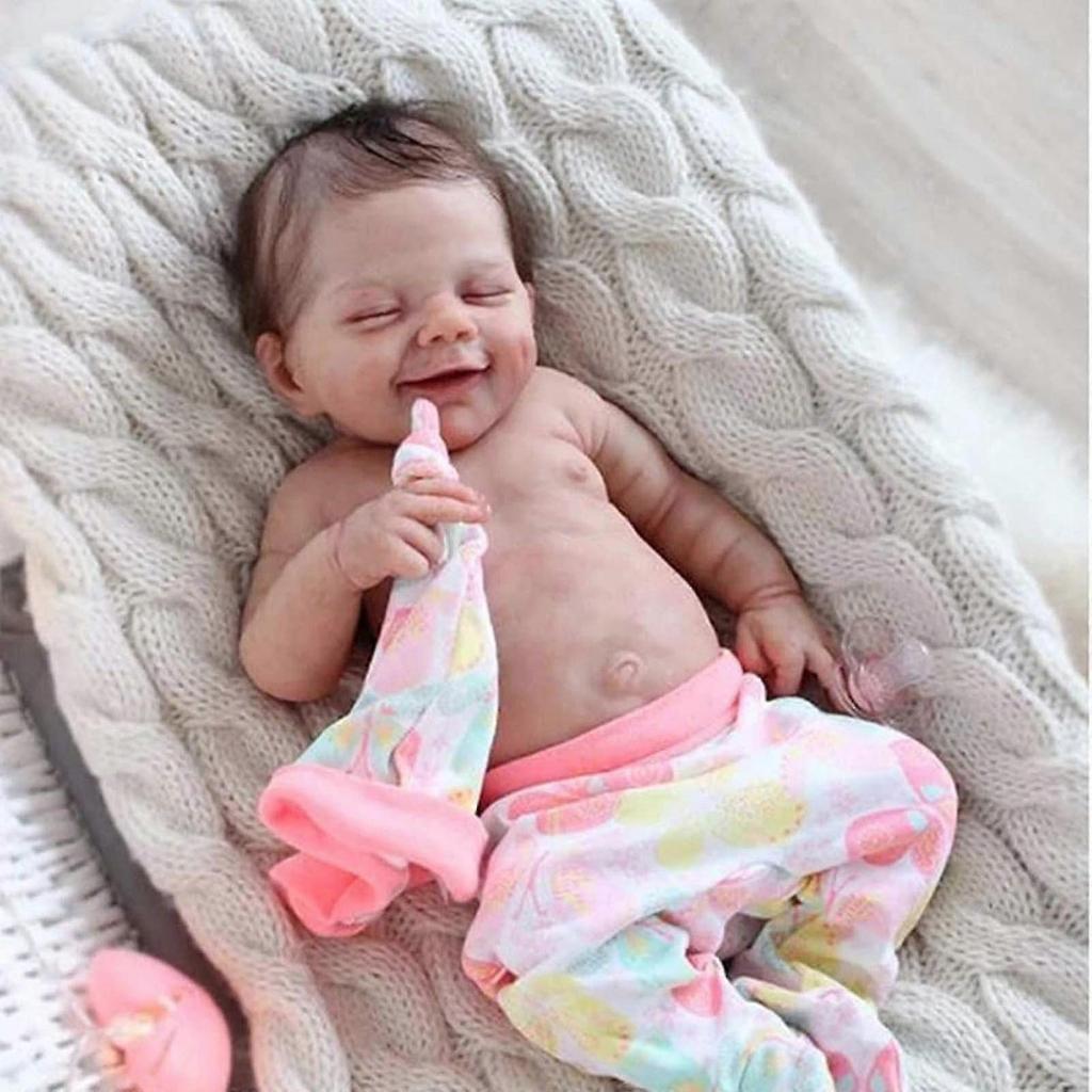 2024 Silicagel Washable Silicone Doll Soft Cute Doll Like A Real Baby Easy To Care