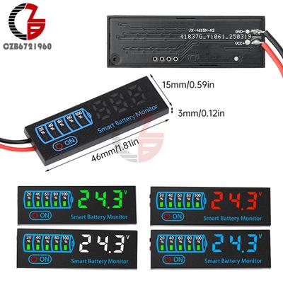 3S-14S DC7-55V Batteriestandsanzeige 12V 24V 36V 48V 18650 Li-ion Lipo Lithium Blei-Säure-Batterie Kapazitätstester Spannungsmesser