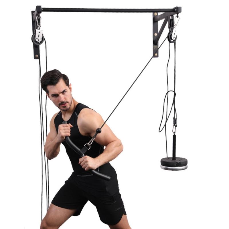 Pull Down Bar Comfortable Grip Cable Machine Attachment Fitness Equipment for Arm Back Shoulder Strength Training