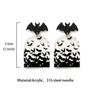 Trendy Earrings Halloween Bat Acrylic Ear Studs Visual Effects Ear Adorments