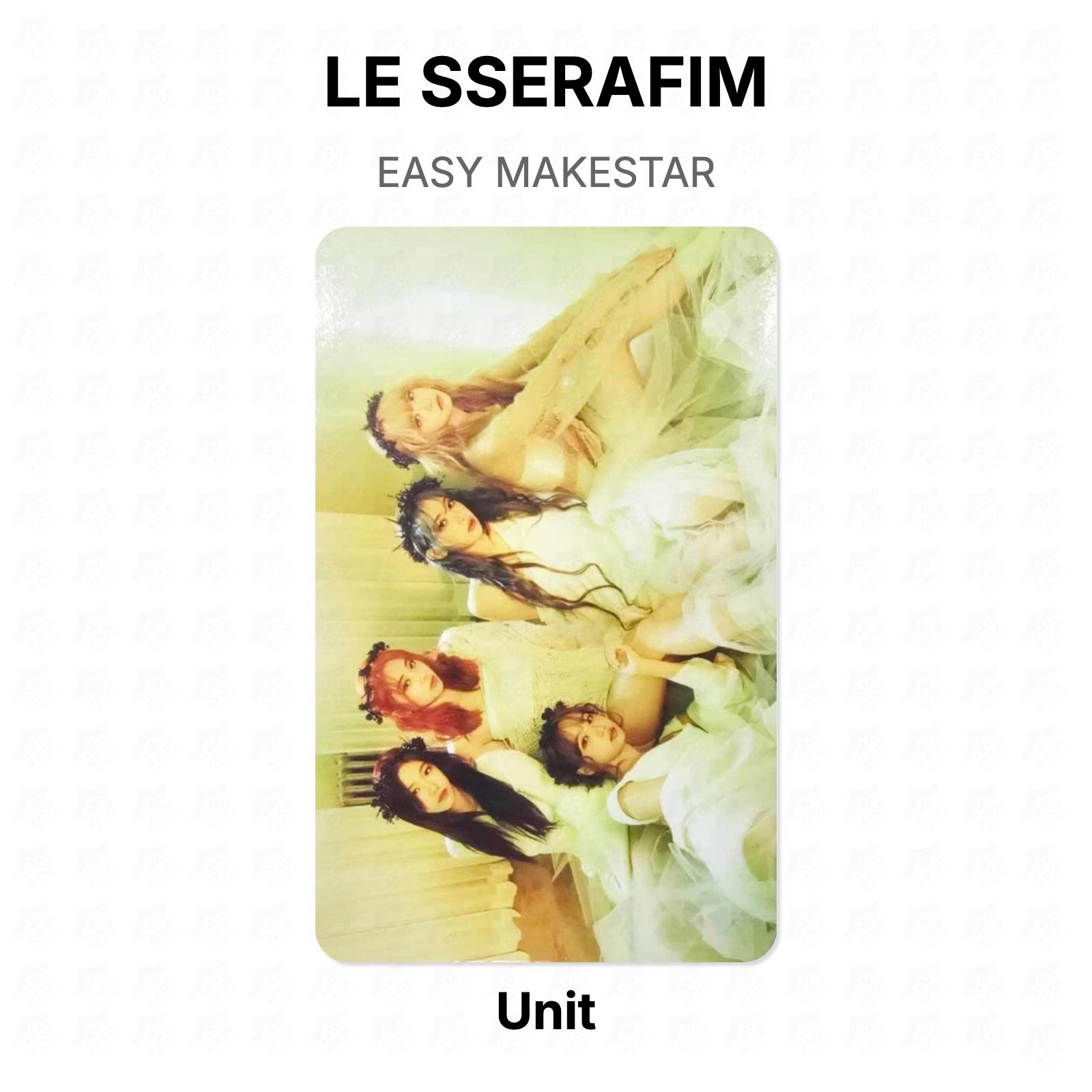 LE SSERAFIM EASY MAKESTAR Official Photocard Unit