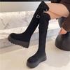 Fashion Winter Fashion Platform Heel Women Long Over The Knee Boots Street Style Height Increase Party Stripper Female Shoes