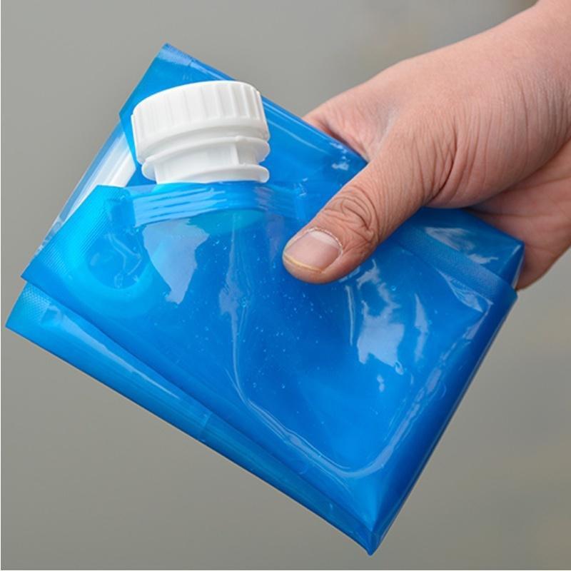 1 Stück 10-Liter tragbarer faltbarer Wasserspeicherbeutel, Camping-Wander-Survival-Wasserbeutel, faltbarer Wasserbehälter