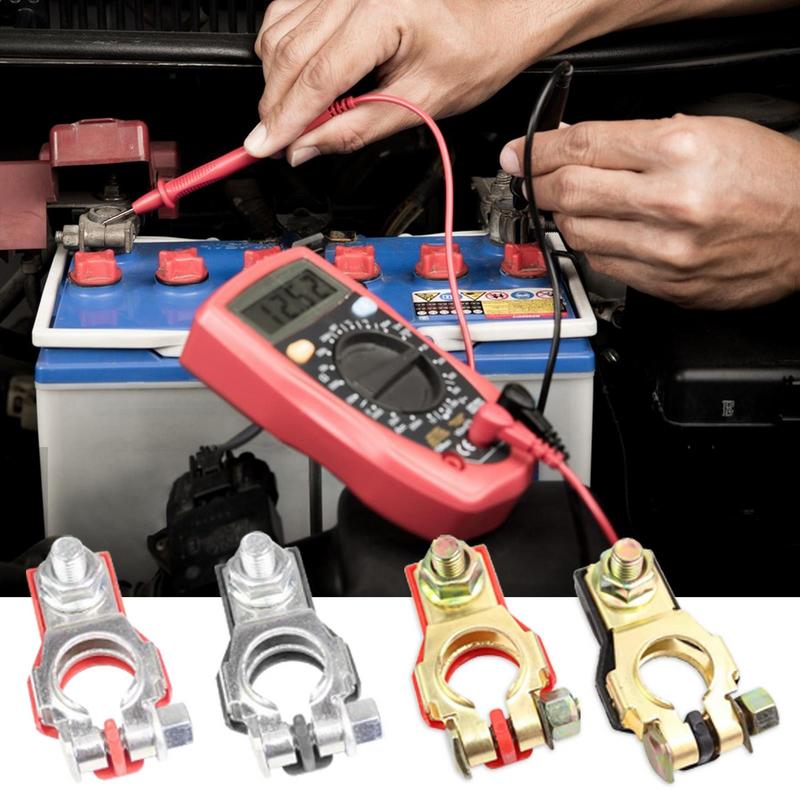 Car Battery Connector Quick Release Disconnect Car Battery Terminal Connector Battery Bornes Cable Terminal Adapter Copper Clamp