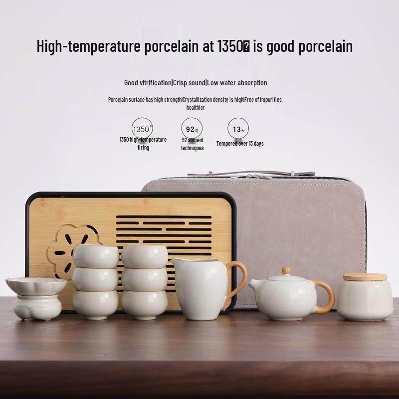 ZISIZ Ru Kiln Travel Tea Set