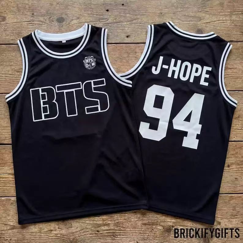 Kpop BTS Basketballtrikot Unisex Ärmelloses Netz-Tanktop Sportliche Athletische Weste Lässige Streetwear Sommerkonzert Fan-Support Merchandise