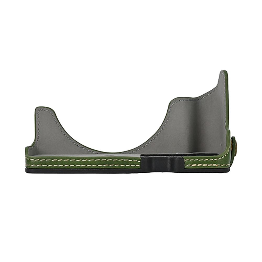 R100 Ölhaut PU-Leder Kamera Halbkörpergehäuse für Canon EOS R50 R100 Akkuöffnung Bodenabdeckung