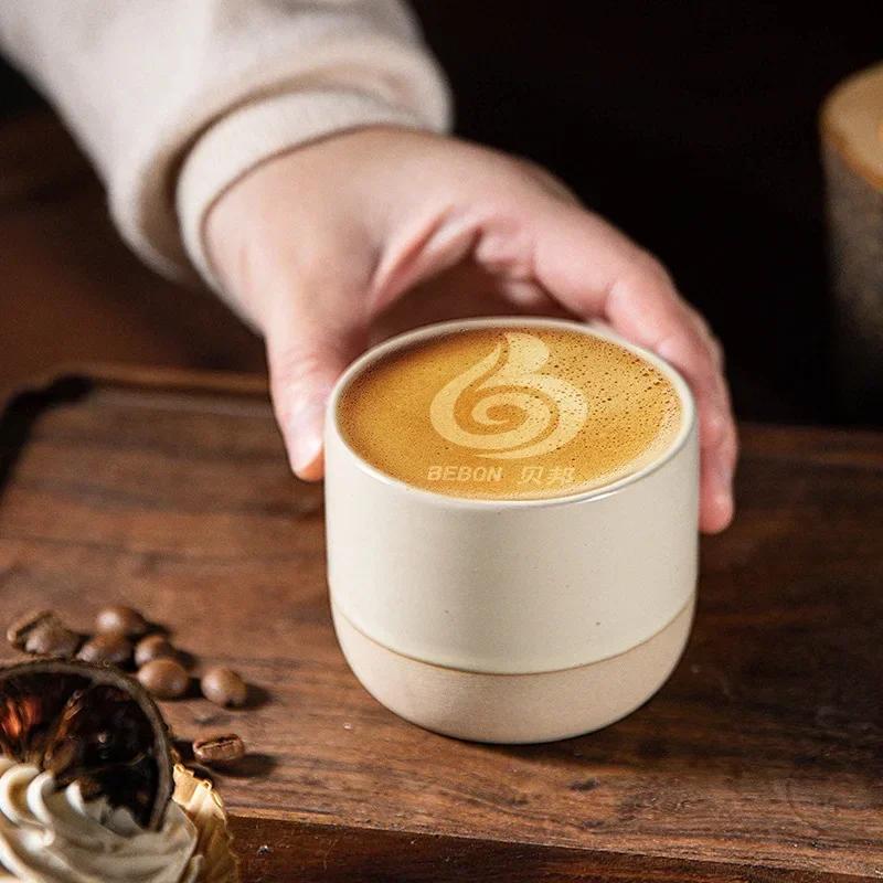 Vintage Coffee Mug 100ml 180ml 230ml Ceramics Tea Cup Japanese-style Cafes Drinkware Stoneware Espresso for Restaurants Hotels