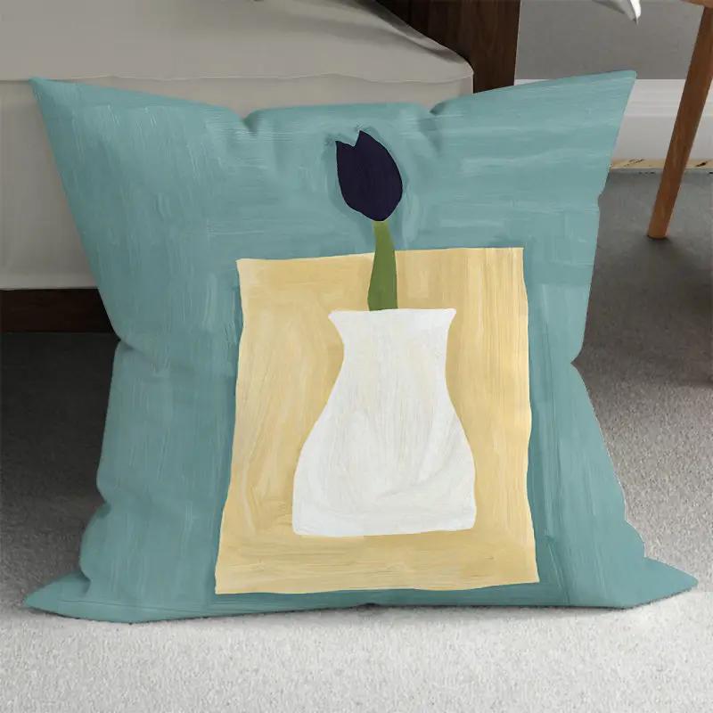 Bedroom Pillowcase Cute Summer Sunflower Decorative Flower  Living Room Bed Sofa Office Chair