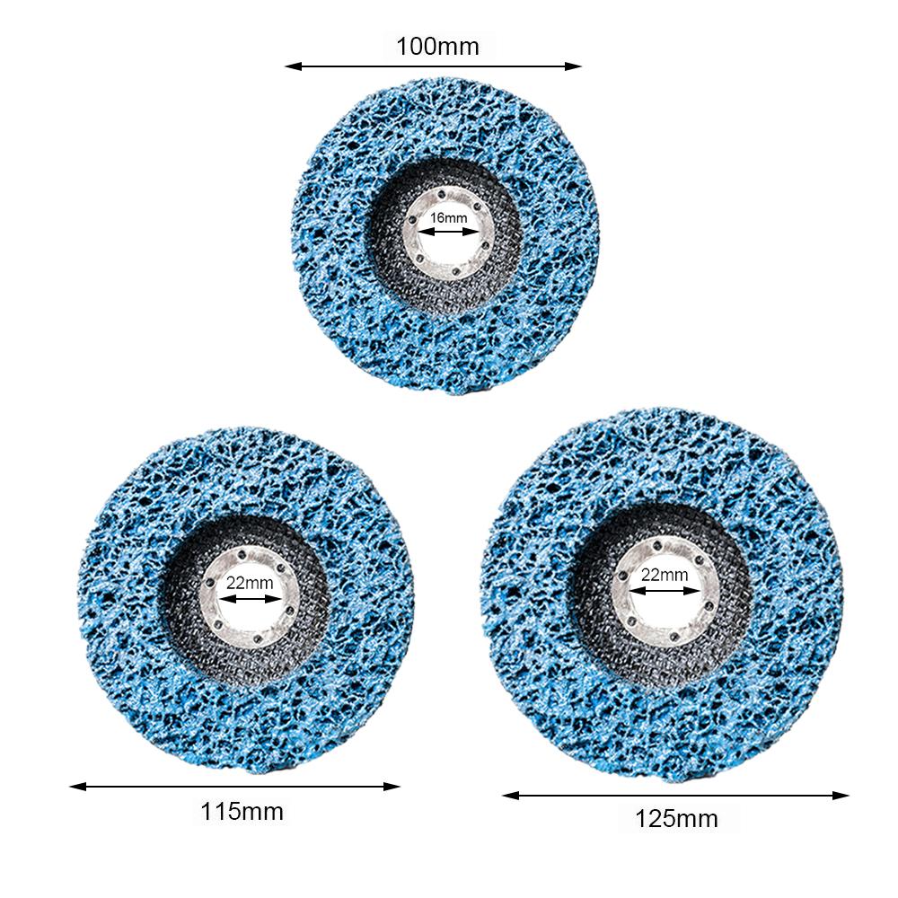 Poly Strip Disc Abrasive Wheel Paint Rust Remover Clean Grinding Wheels For Motorcycles Durable Angle Grinder Car 100/115/125mm
