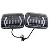 2Pcs 7in LED Headlight IP67 Proof 6000 Luminous Flux 6000K Front Lamp with Light Arrow 9 To 36v
