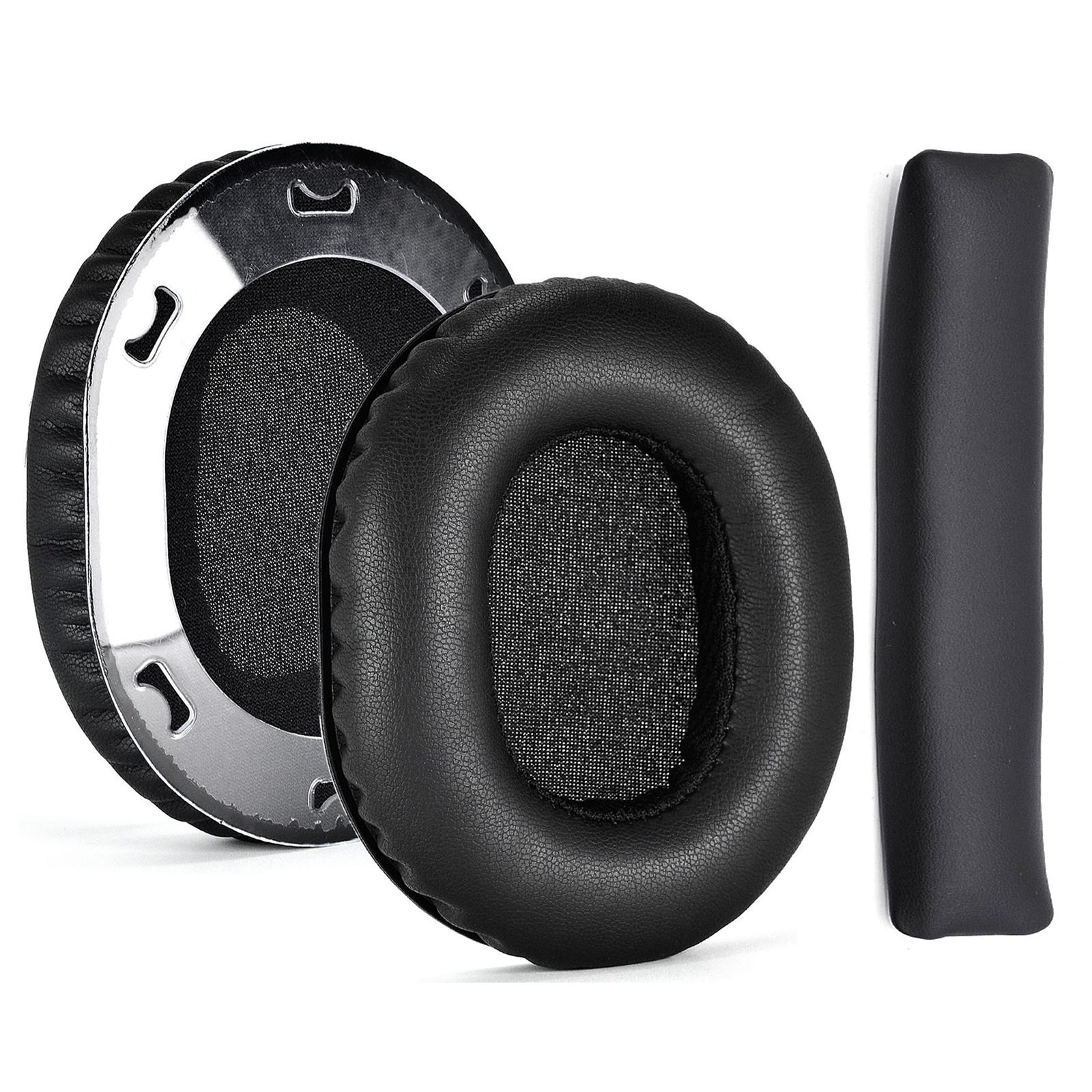

1pair Elastic Ear Pads Covers for ATH-M70X Headphone Noise Cancelling Earmuff Headband Cushions Qualified Ear Pads