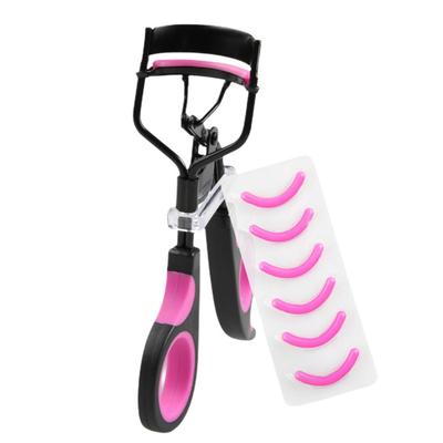 Eyelash Curler with Silicone Pad Eyelash Partial Curling Aid Beauty Tool Portable Stainless Steel Wi