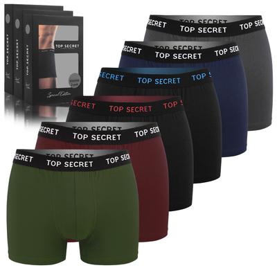 Men’s Boxer Briefs 6-Pack, Cotton Underwear, Assorted Colors