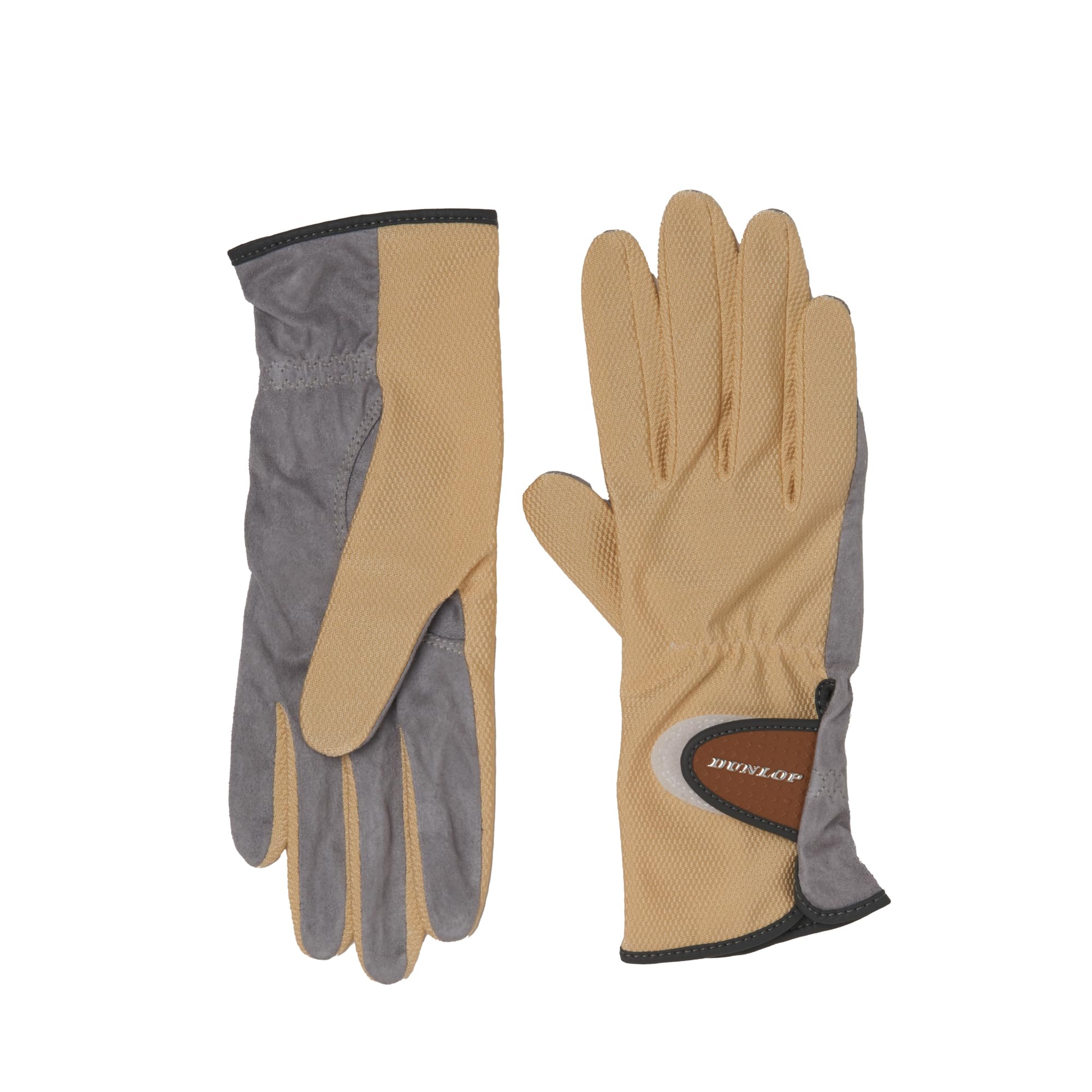 

Теннисные перчатки Dunlop с отверстиями на передних пальцах или на обеих сторонах TGG0115W Бежевые M Женские (Нет ладони) (для рук) бежевый