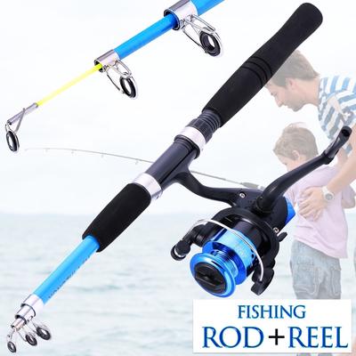 Spinning Fishing Rod Reel Set 1.2m-1.5m Fishing Rod 8 BB Spinning Fishing Reel Ice Fishing