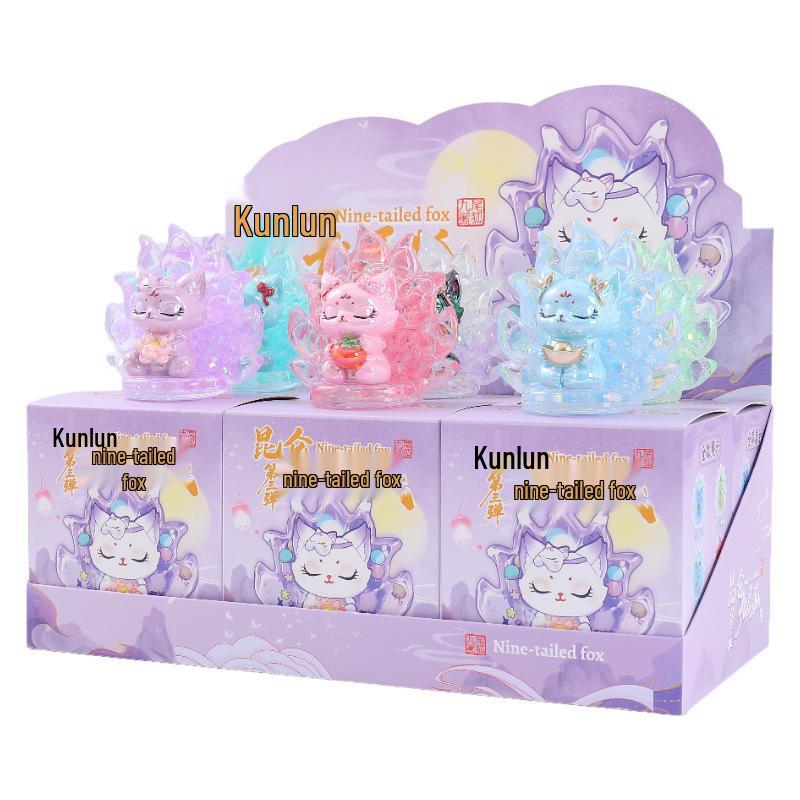 New Little Fox Spirit Luminous Ornament Doll - Ancient Style Trendy Desktop Gift