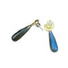 Natural Crystal Teardrop Drop Earrings Gold Plated Dangle Studs for Women Healing Stone Jewelry for Daily Wear