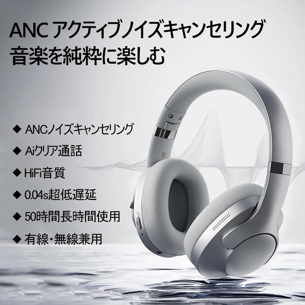 SITOAT Bluetooth Wireless Headphones with Active Noise Large Ear 50 Hours of Low HIFI Deep Perfect for and Language Popular Gift for Bluetooth