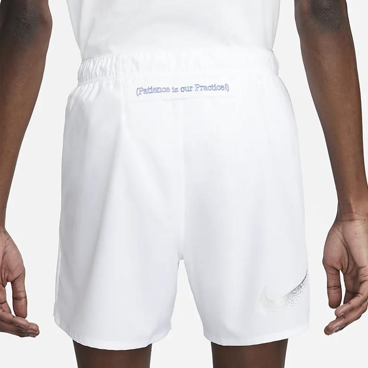 Nike Letter Print Elastic Waist Sports Shorts Men Shorts White FJ1638-100