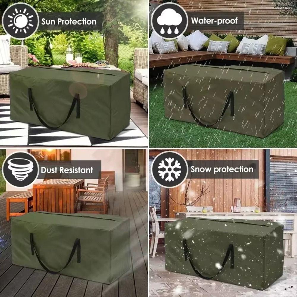 Oxford Cloth Furniture Cushion Storage Bag Large Capacity Cushion Duffel Bag for Garden