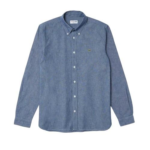 Lacoste Mens Chambray Slim Shirt
