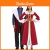 M-xl Gender Neutral Royal King And Queen Costume For Fantasy Theatre Cosplay Events