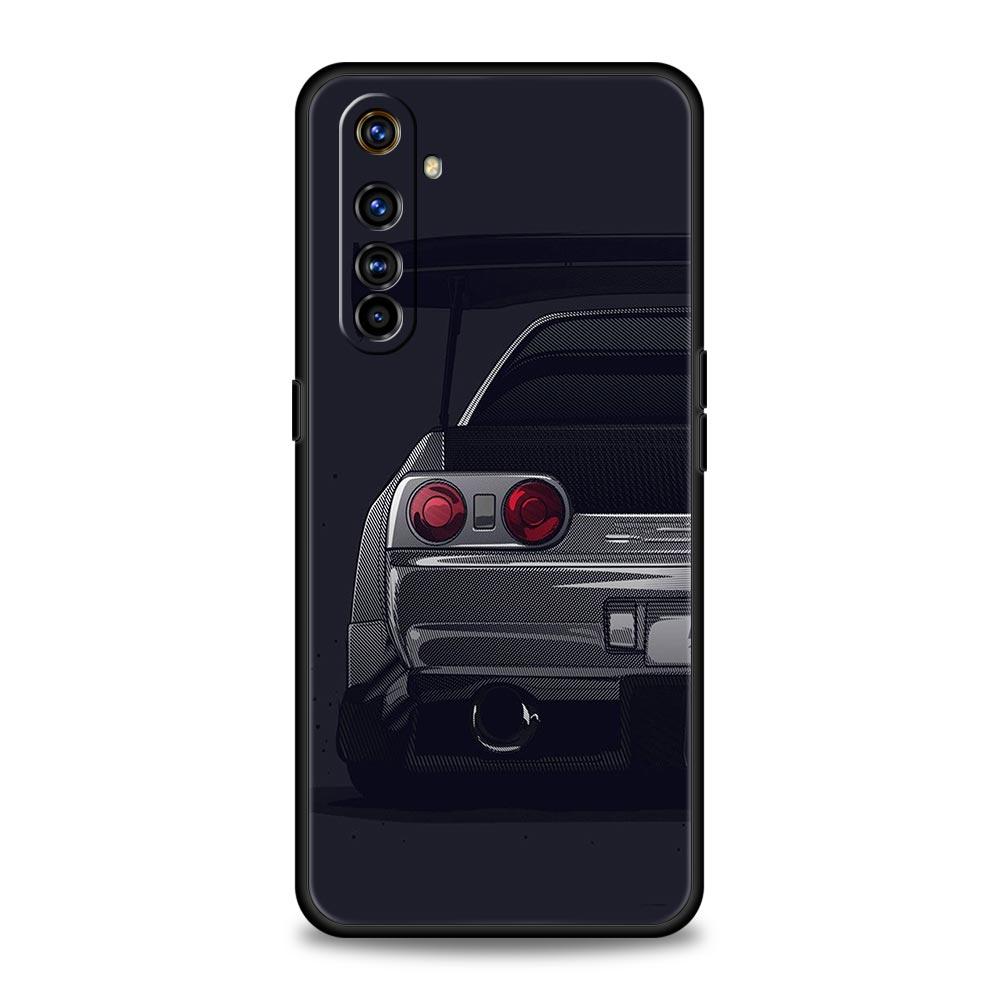Japan JDM Sports Cars Case For Realme 12 11 10 9 8 5G 7 6 GT5 GT3 GT2 Pro Plus C21 C11 C25 C35 For Realme GT Neo 2 3 3T 5 Cover