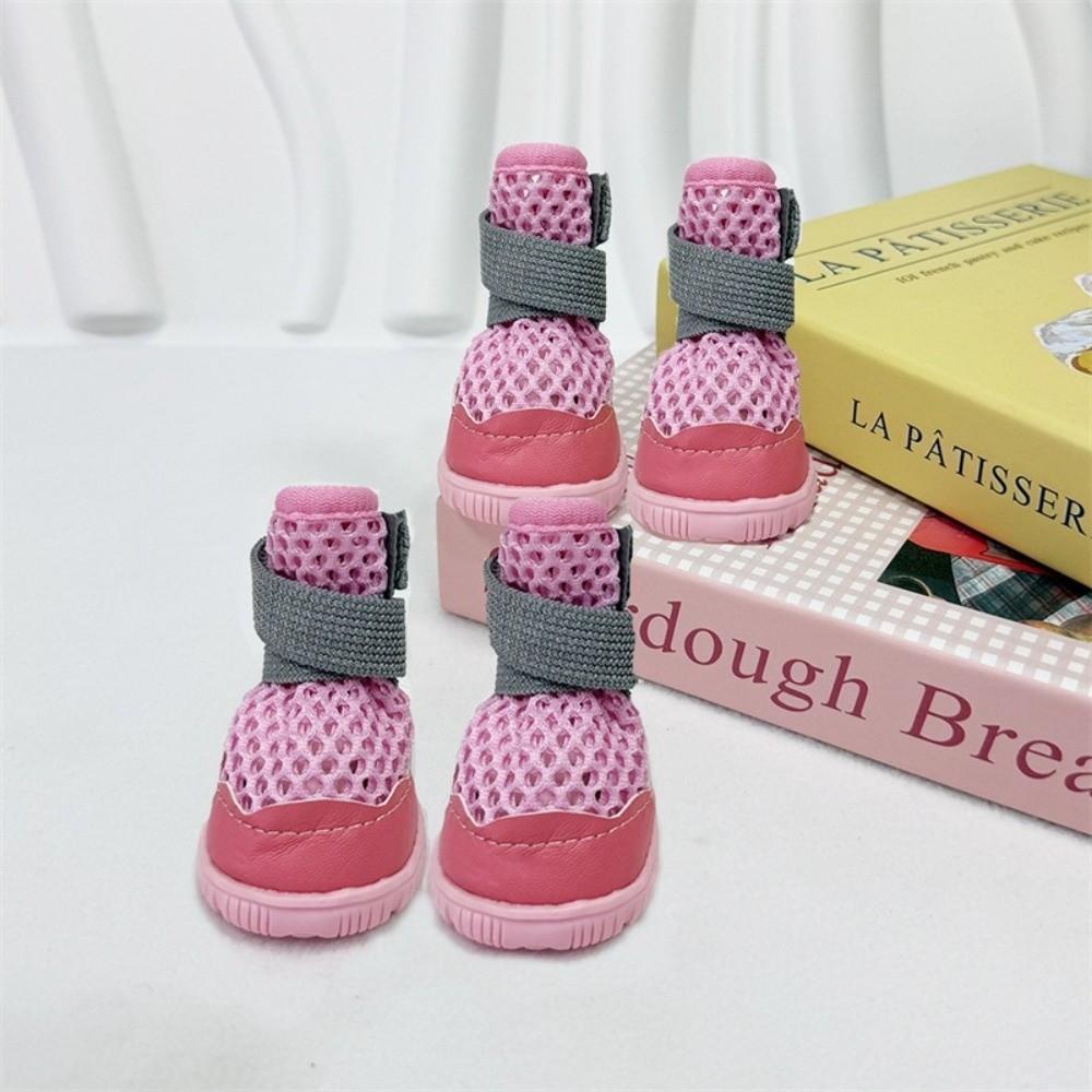 Summer Lightweight Small Dog Shoes Breathable Mesh Puppy Boots Fashion Anti-Slip Shoes For Puppies