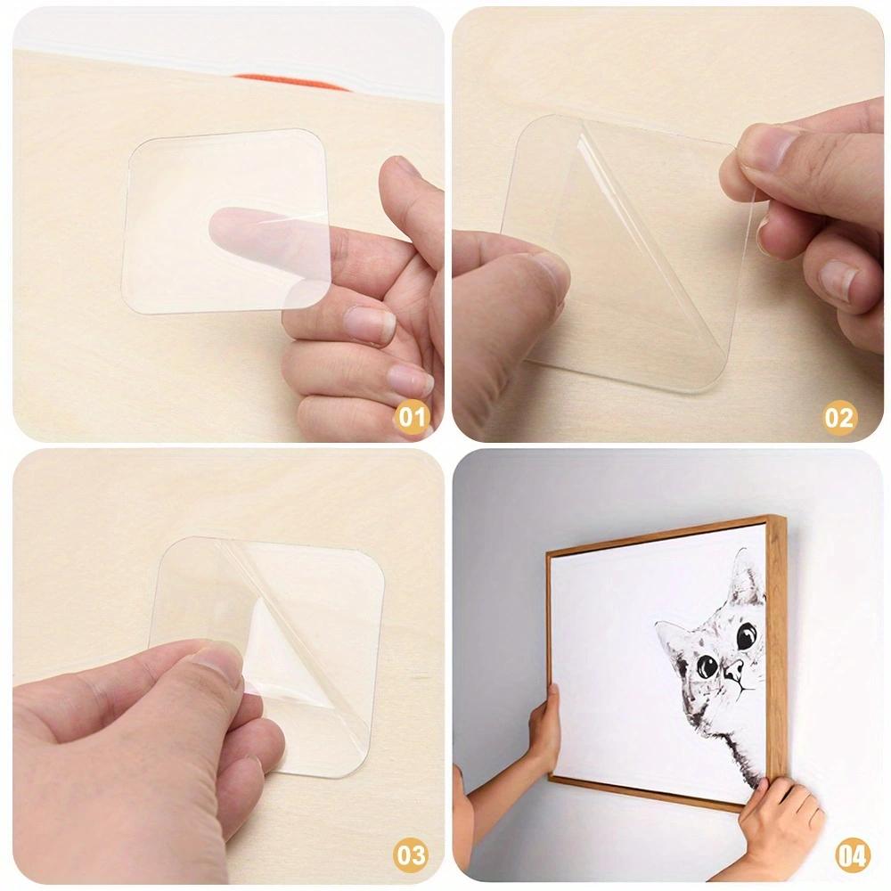 60/120pcs Reusable Super Strong Double Sided Adhesive Tape Transparent Wall Stickers Water Proof Household Products Adhesives