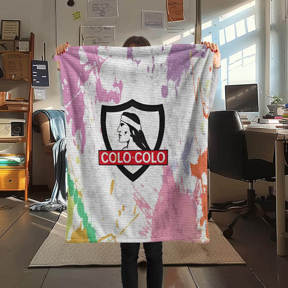 CSD Colo‑Colo Flannel Blanket, High quality Comfortable for All Seasons, Home Decor, Warmth and Comfort