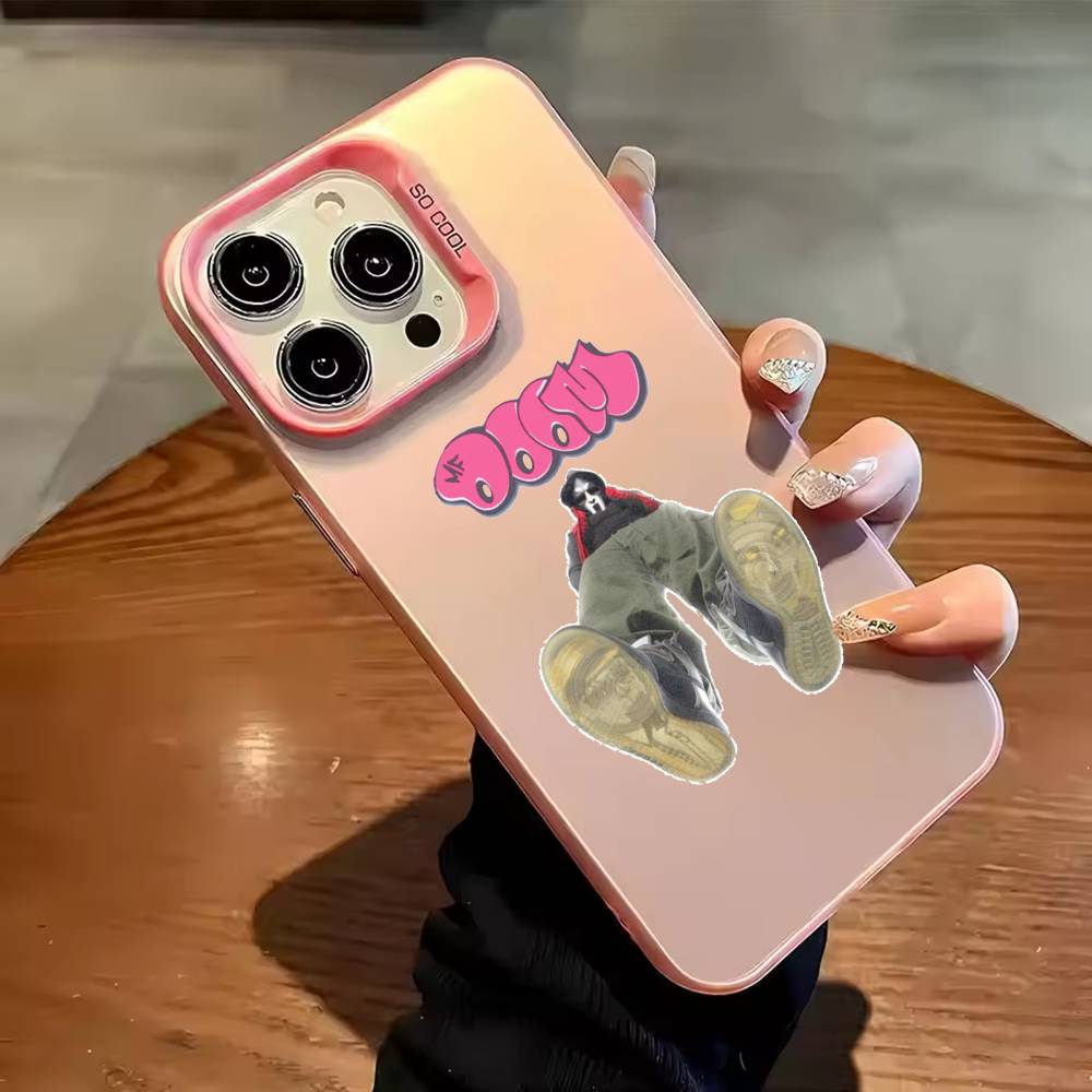 rapper M-MF DOOM Phone Case For iPhone 17,16,15,14,13,12,11,Pro Max,Plus Candy Silver Cover