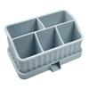 Detachable Silicone Toothbrush Storage Box Anti-Slip Toothbrush Toothpaste Organizer  Bathroom