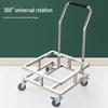 HPMILY 304 Stainless Steel Square Rolling Rack