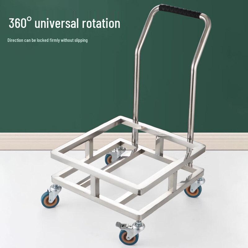 HPMILY 304 Stainless Steel Square Rolling Rack