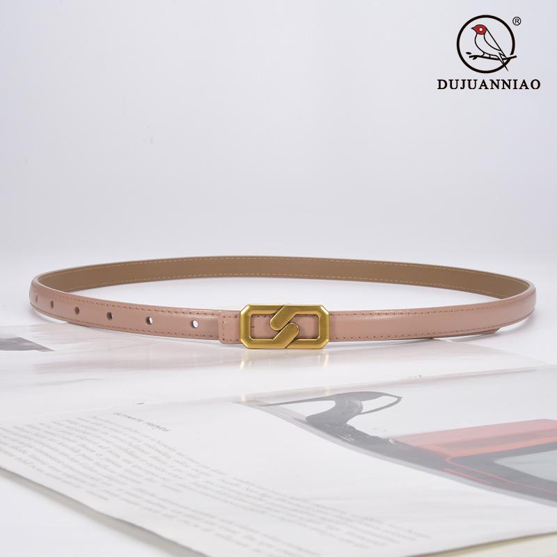 Ladies Thin Belt Simple Belt Women'S Decorative Suit Summer Dress Retro Buckle