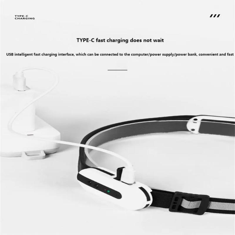 Bluetooth LED Induction Headlamp Portable COB Sensor Headlight Flashlight USB Rechargeable Waterproof Head Torch Camping Light