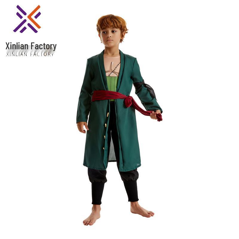 One Piece Zoro Pánský a dětský anime cosplay kostýmový set