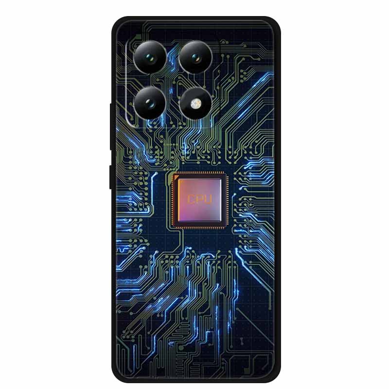 Handyhülle Für Xiaomi 15T Pro 5G Rückseite Hüllen Schwarzes Silikon Weiches Coque Für Xiaomi 15T 5G Hülle 15 T Pro 6,83" Fundas Schale