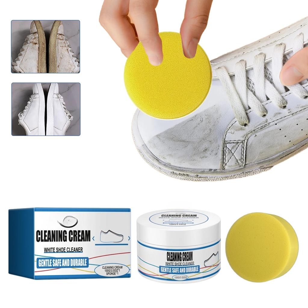 Shoe Whitening Cleaning Balm Deeply Cleanses Dirt Removes Yellowing Prevents Shoe Upper Cracking Suitable For All Kinds Of Shoes