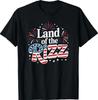 Land of the Rizz Funny Patriotic Day 4th Of July US Flag T-Shirt