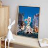 Disney Diamond Painting Lady and The Tramp Art Painting Romantic Art Painting Diamond Mosaic Cross Stitch Diamond Inlaid Room Decoration Gift