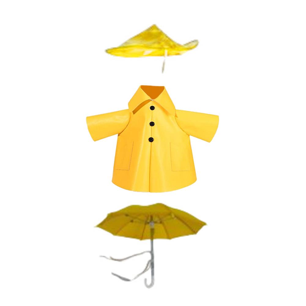 

Porch Goose Raincoat Costume Decorative Lawn Goose Statue Clothes Funny Raincoat and Hat Costume for Holiday Garden Lawn
