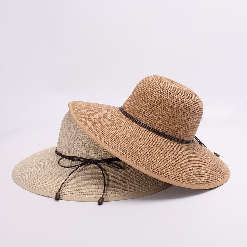 Straw Hat Women's Beach Sun Hat Beach Summer Big Brim